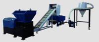 Shredall Plastic Recycling Plant - Hardened Metal, 1000-2000 Capacity | Automatic Control System, 50 Motor Power, 1 Year Warranty, 440 Voltage