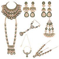 Petal Perfection Kundan Gold Plated Wedding Look Dulhan bridal Set