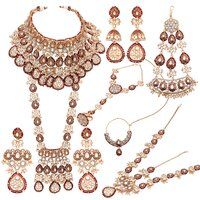 Petal Perfection Kundan Gold plated Wedding Collection Dulhan bridal Set