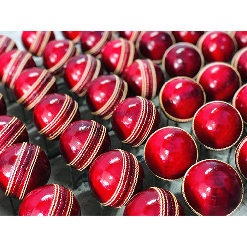 Leather Cricket balls red