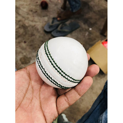 Leather Cricket ball white