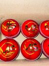Leather Cricket Practice Ball - Leather, 2-part Design, Red | Ideal For Industrial Use, Superior Durability And Performance