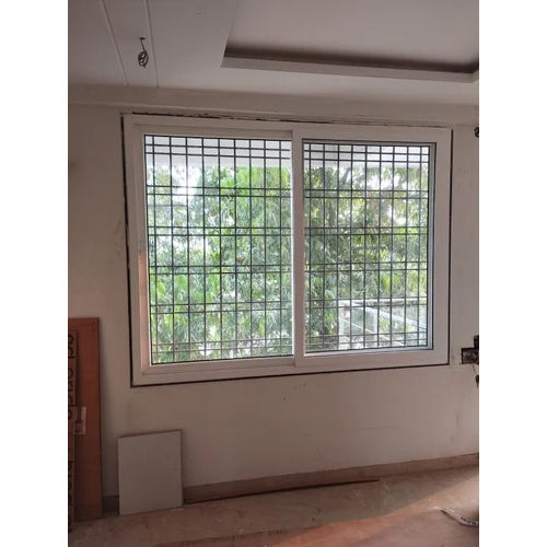 White Upvc Glass Window