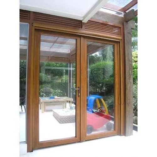 Wooden Finished UPVC Door