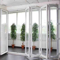 White Upvc Sliding Folding Doors