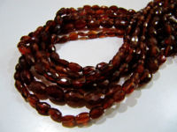 Natural Hessonite Garnet Oval Faceted 5x7mm to 6x8mm Strand 15-16