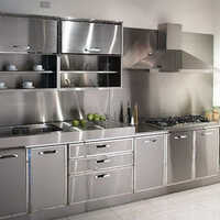 Stainless Steel Kitchen Cabinet With Storage Racking System Application: Residential