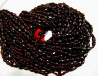 Natural Garnet Oval Shape Faceted 6x8mm To 6x10mm Beads Strand 13''Long