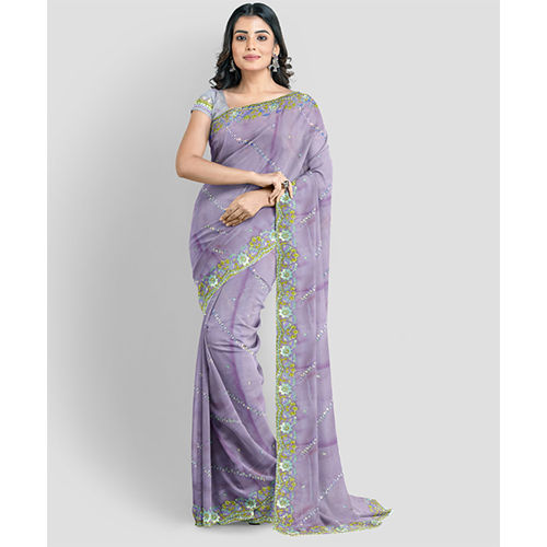 Kedar Georgette chiffon saree