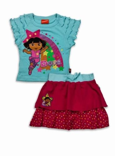 DORA GIRLS PRINTED SKIRT SET