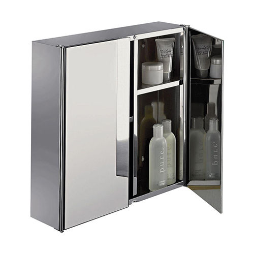 Silver Stainless Steel Bathroom Cabinet