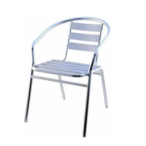 Silver Stainless Steel Outdoor Chair