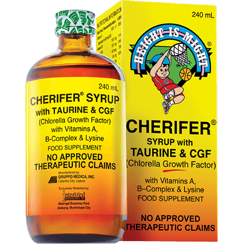 CHERIFER Syrup with Chlorella Growth Factor, Taurin & Lysine