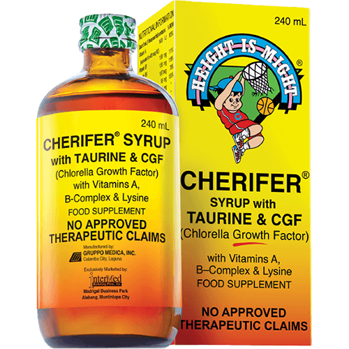 CHERIFER Syrup with Chlorella Growth Factor, Taurin & Lysine
