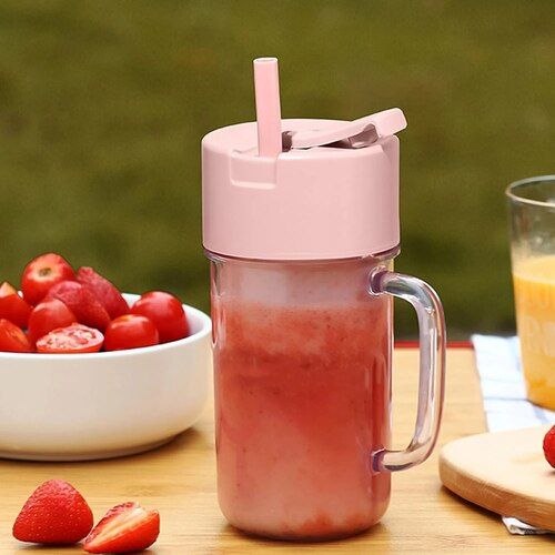 10090 Portable Crusher Juicer With Handle & Straw