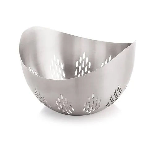 Silver Stainless Steel Polished Serving Bowl