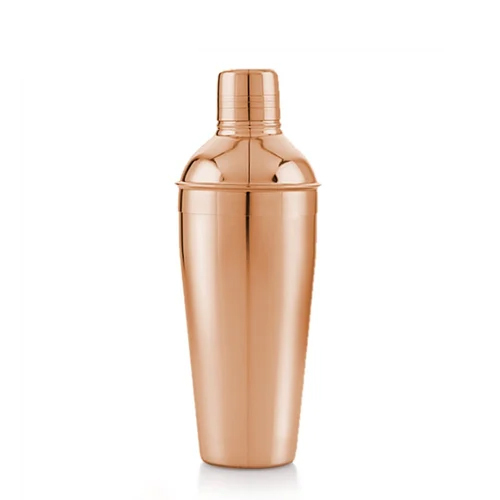 Stainless Steel Copper Coated Deluxe Cocktail Shaker