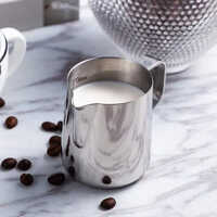Stainless Steel Milk Jug - 650ml Capacity | Polished Silver Finish, Comfortable Grip Handle, Ideal For Hot And Cold Dairy Products, Elegant Kitchen Accessory