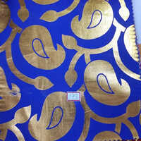 Foil Print Fabric - 50% Cotton & 50% Silk, Multicolour Digital Prints | Ethnic Wear Sustainable Summer Fabric