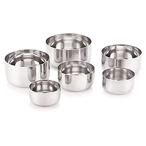 Sada Wati Stainless Steel Bowl Thickness: 1-2 Millimeter (Mm)