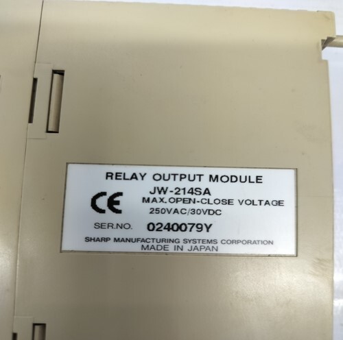SHARP JW-214SA RELAY OUTPUT MODULE