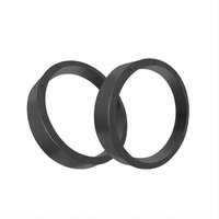 Injection Moulded Magnets Dc Fcan Motor Bonded Ferrite Ring Magnet With Inner 10 Poles - High Performance Ferrite, 107x86.2x25mm, Black | Low Noise, Smooth Surface, 10 Inner Poles