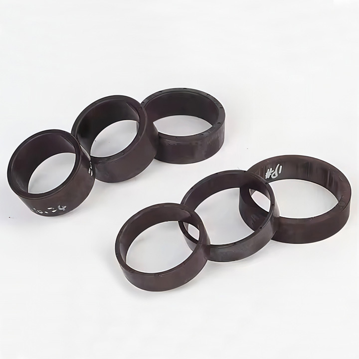 Injection Moulded Magnets DC Fcan Motor Bonded Ferrite Ring Magnet With Inner 10 Poles