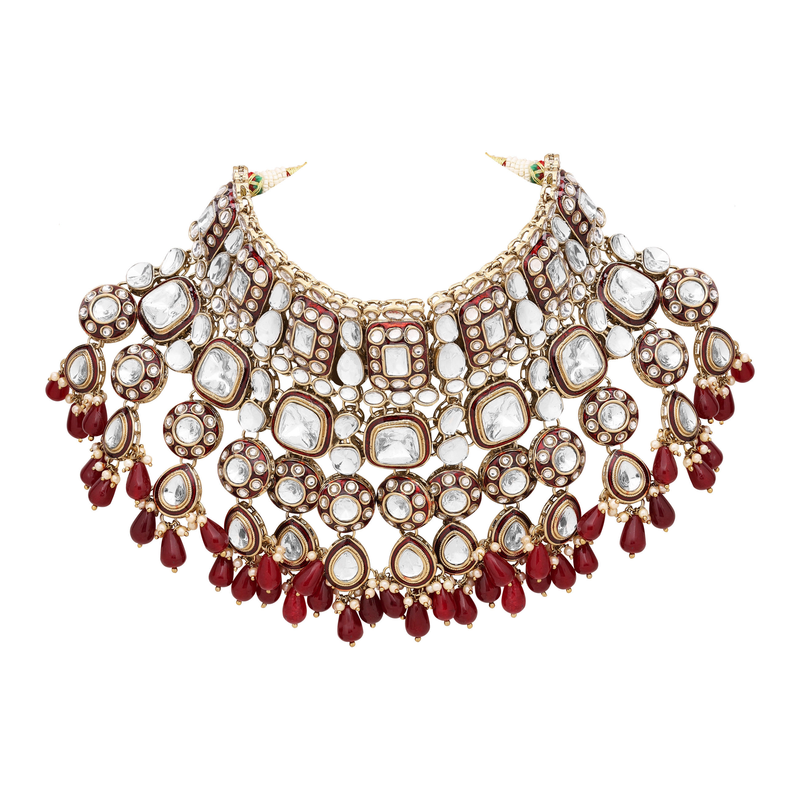 Square Splendor Bridal Choker Ensemble Dulhan Set