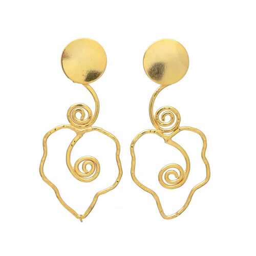 Designer gold plated earring, latest design