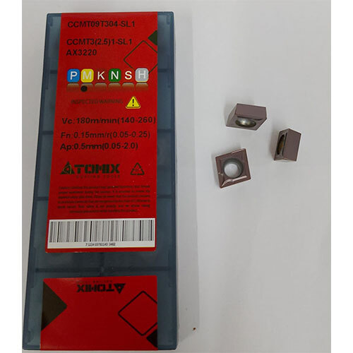 CCMT09T304-SL1-AX3220 Turning Insert - Metal, Sizes Available, Silver Finish | Ideal for Industrial Applications