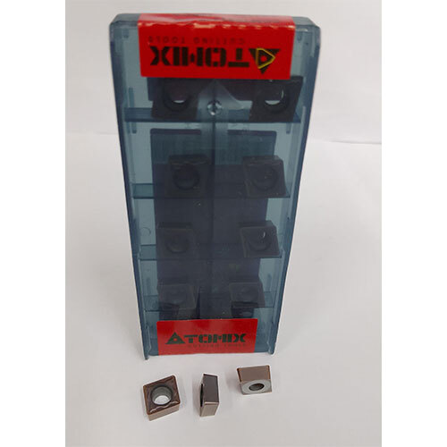 CCMT09T308-EM - Metal Turning Insert, Sizes Available - Silver Color, Polished Surface for Industrial Applications