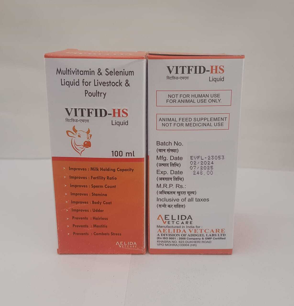 Multivitamin & selenium liquid for livestock & poultry  long acting