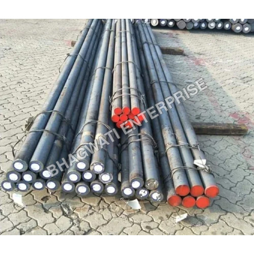 MS Round Black Bars - Mild Steel, Various Sizes & Thicknesses | Coated Finish, High Strength, Ideal for Building Frames & Supports