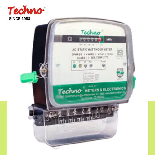 Three Phase Transparent PC Cover Electric Energy Meter