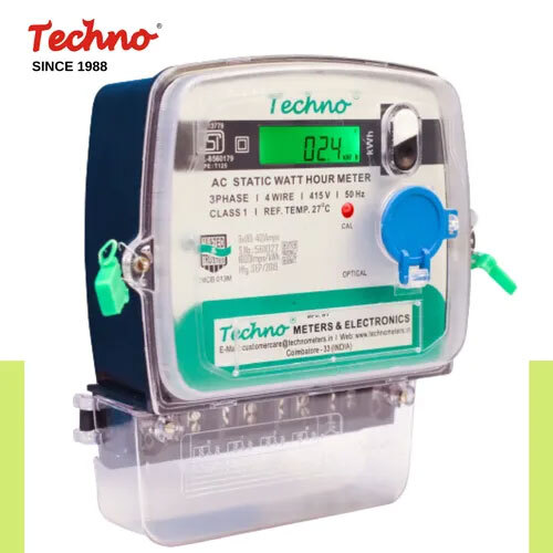 3 Phase Electronic Energy Meter With LCD Display