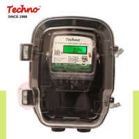 Single Phase Energy Meter With Polycarbonate Enclosure - Plastic, Black, 50 Hertz | 1 Year Warranty, Durable Polycarbonate Design