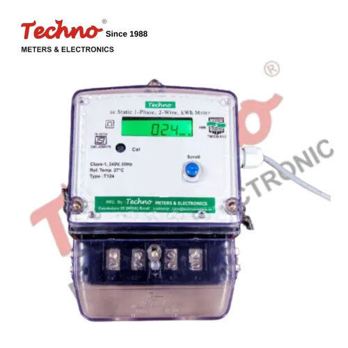 Black Prepaid Energy Meter