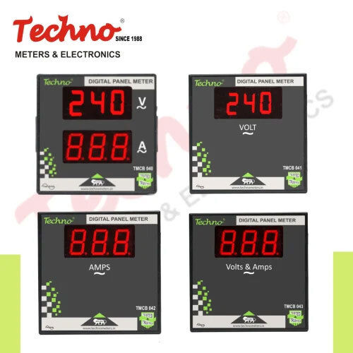 Black Led Digital Volt Amp Meter