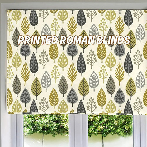 Printed Roman Blinds - Color: Multicolor