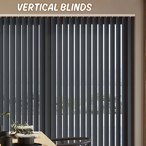 Black Verticals Blinds