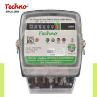 Static Type Counter Display Single Phase Kwh Energy Meter