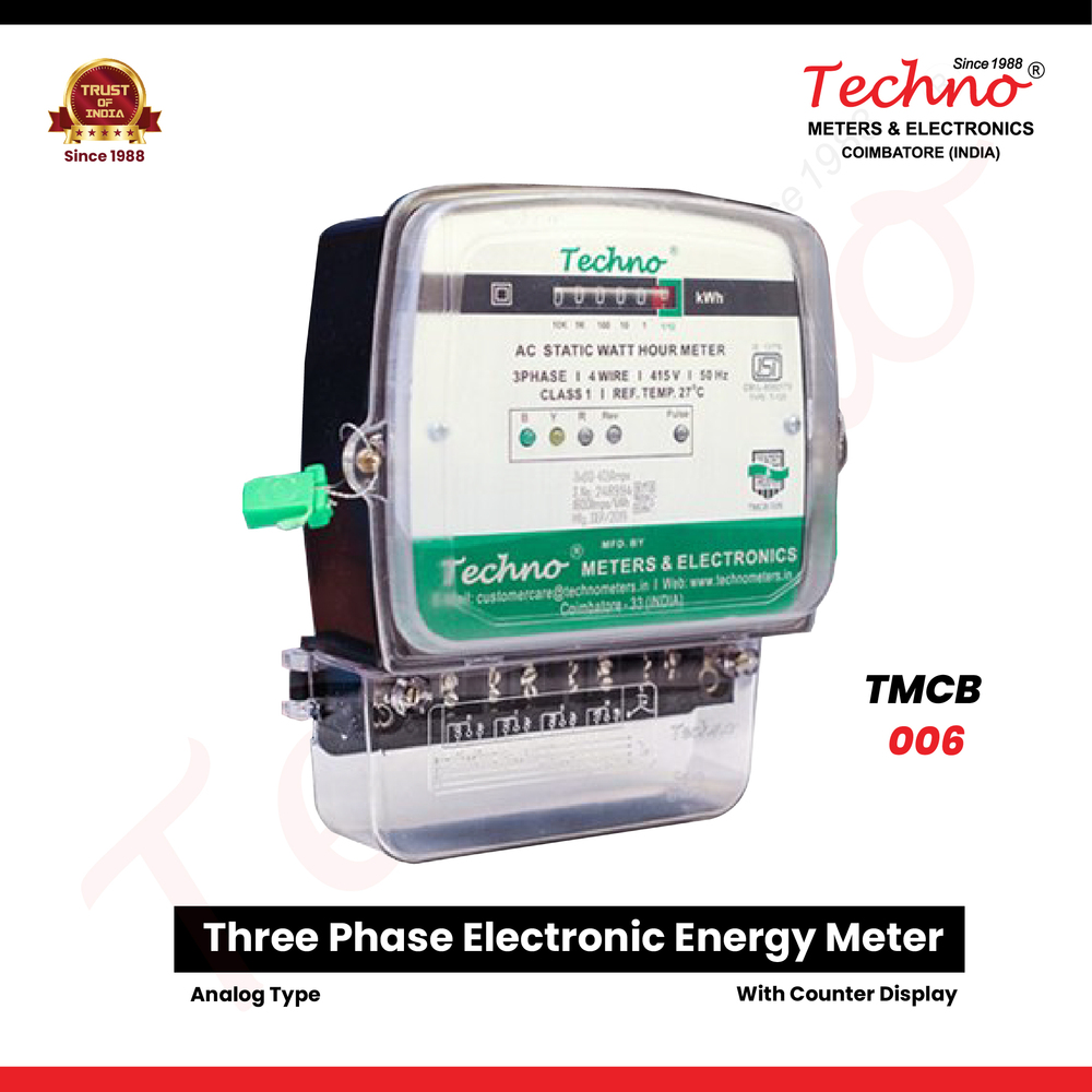 Three Phase - Stepper Motor Counter Display Meter