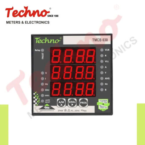 Programmable Digital Three Phase VIF Meter With Relay