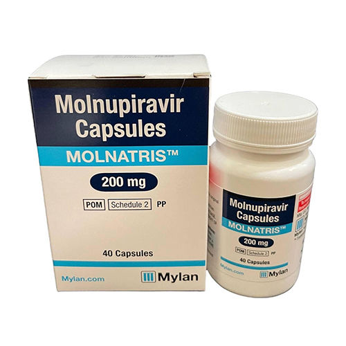 Molnupiravir Capsules - 200mg Dosage, Antiviral Treatment for COVID-19, Adults Only, General Medicine, Store in Dry Place