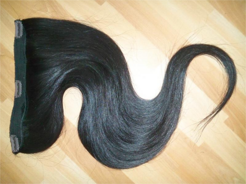 NATURAL CLIP HUMAN HAIR