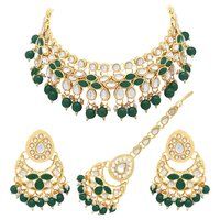 Kundan Stone Gold plated Designer choker Necklaces Set