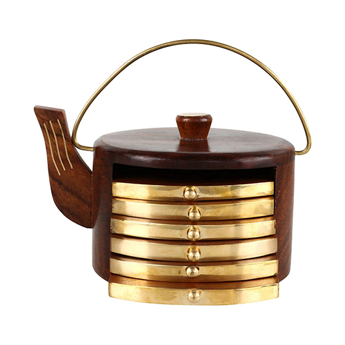 Handcrafted Wooden Tea Coaster