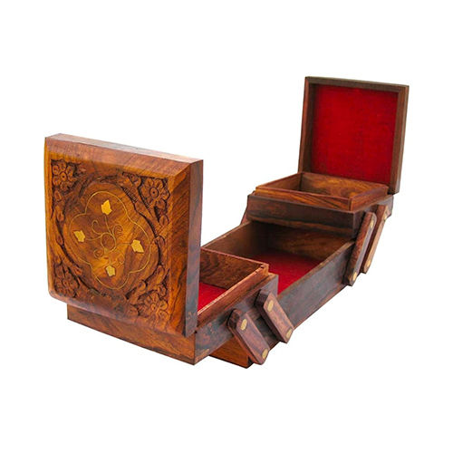 Wooden Sliding Jewellery Box