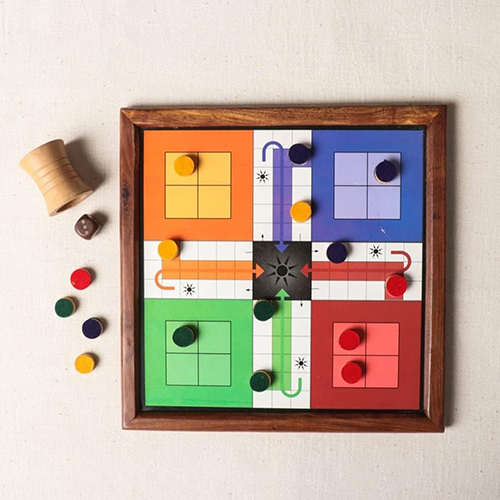 Wooden Ludo