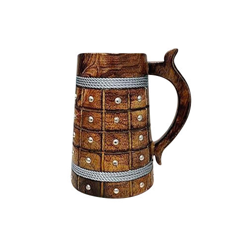 Brown Wooden  Mug